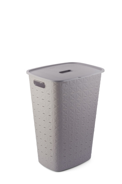Wäschesammler SOFTEX in taupe aus Daune