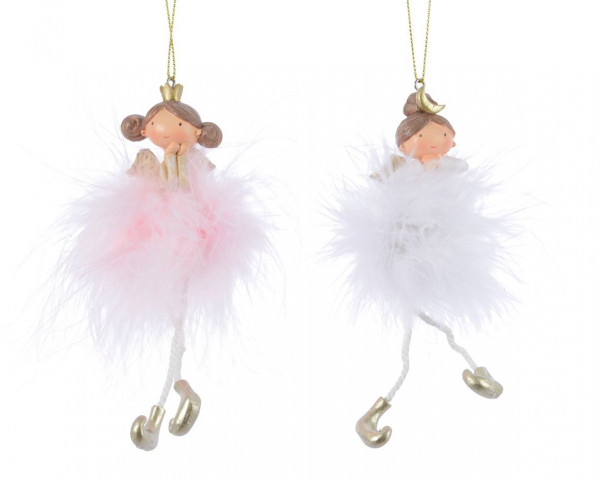 Christbaumschmuck Hänger PRINCESS in mehrfarbig aus Polyresin