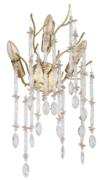 Wandleuchte GLORIA in goldfarben aus Metall