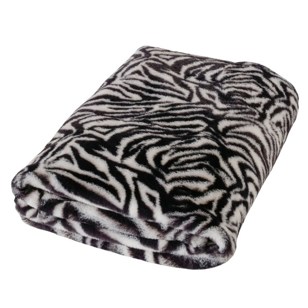 Decke ZEBRETA in mehrfarbig aus Polyester