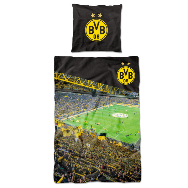 Bettwäsche BVB SÜDTRIBÜNE in mehrfarbig aus Baumwolle