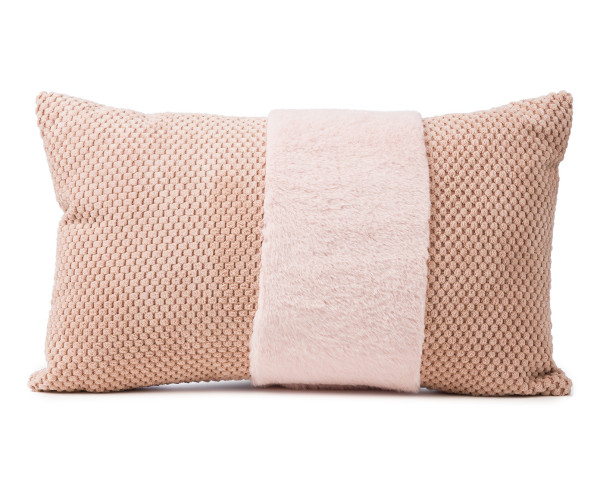 Kissen SVELA altrosa in Altrosa aus Polyester