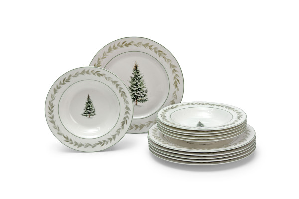 Tafelservice TREE in weiß aus Bone China