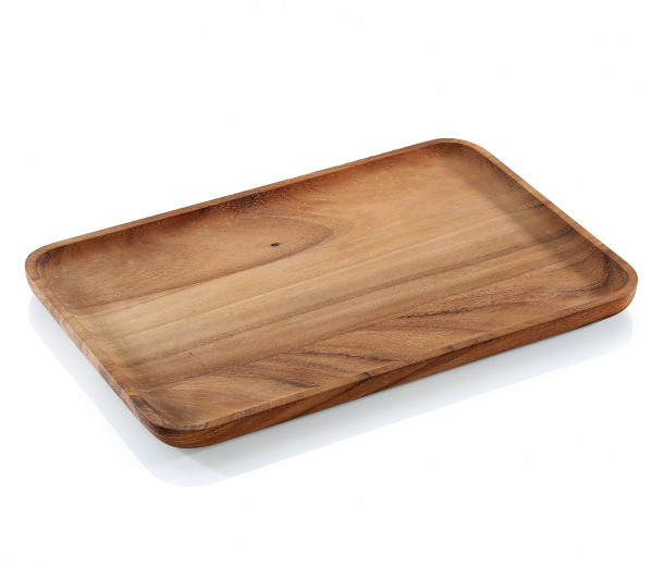 Snackbrett ZASSENHAUS AKAZIE in braun aus Holz
