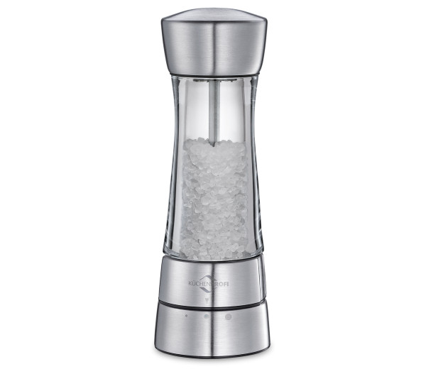 Salzmühle KÜCHENPROFI MONACO in silberfarben aus Edelstahl