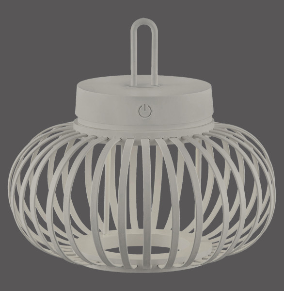 Pendelleuchte AKUBA LED in beige aus Bambus