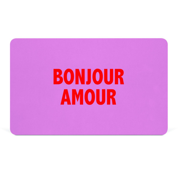 Frühstücksbrett DESIGN@HOME BONJOUR AMOUR in rose aus Bone China