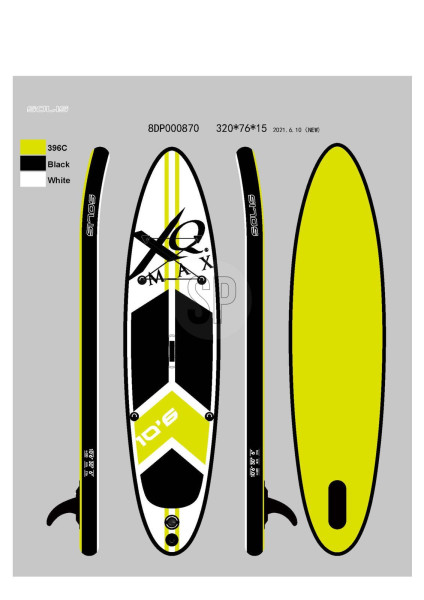 Standup Paddle BOARD grün in grün aus Polypropylen