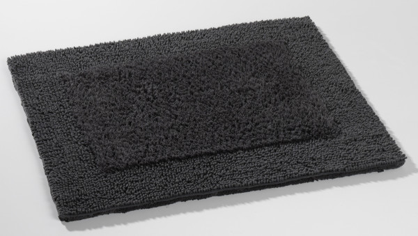 Badematte anthrazit in anthrazit aus Baumwolle