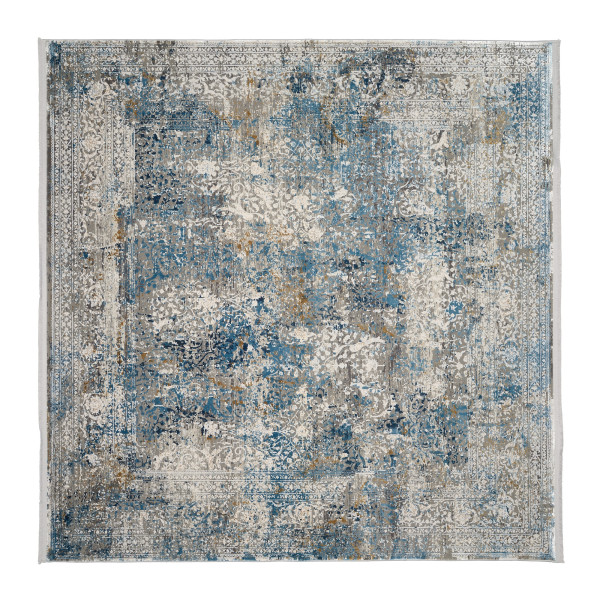 Teppich LOTUS in grau aus Mischgewebe