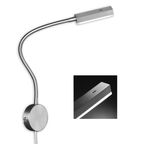 Wandleuchte RAIK in Nickel aus Metall
