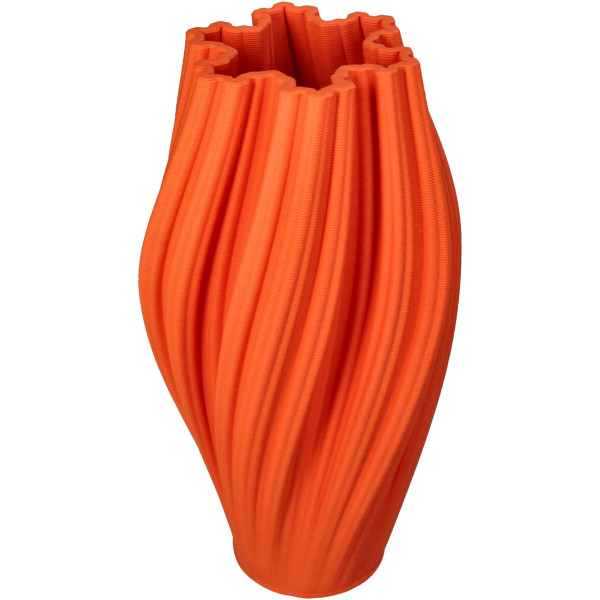 Vase ORANGe in orange aus Porzellan