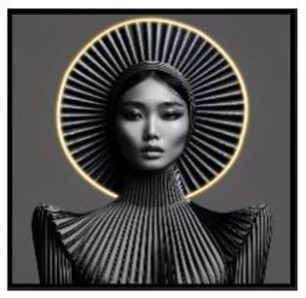 Bild MUSE in mehrfarbig aus Acryl