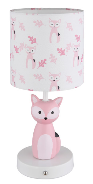Tischleuchte FOXY in pink aus Keramik