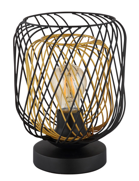 Tischleuchte DICHTI in schwarz aus Metall