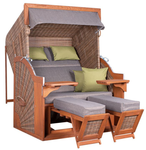 Strandkorb COMFORT XL in braun aus Holz