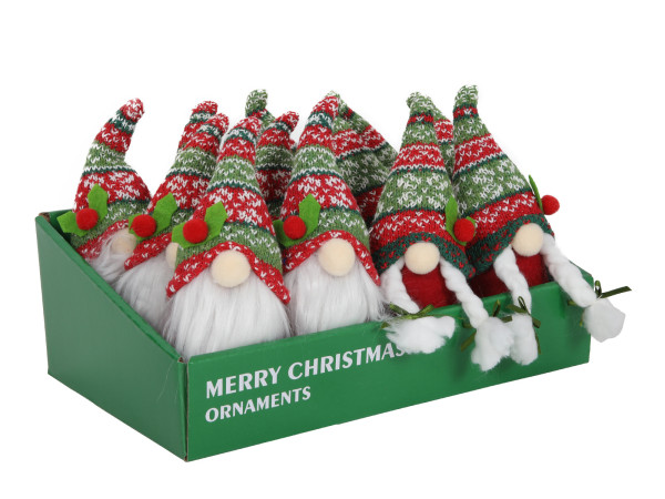 Dekofigur WICHTEL in blau aus Edelstahl