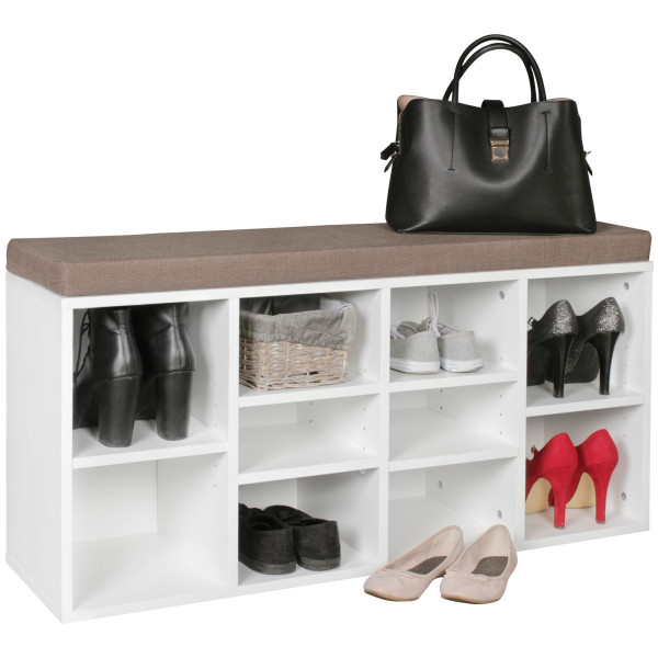 Schuhschrank in weiß aus Holz