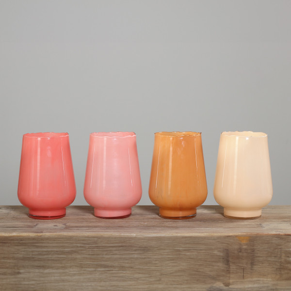 Vase in mehrfarbig aus Glas