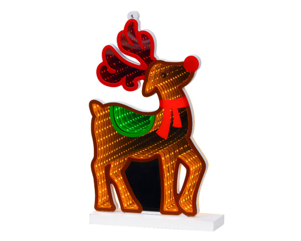 Dekofigur LED RENTIER in mehrfarbig aus Acryl