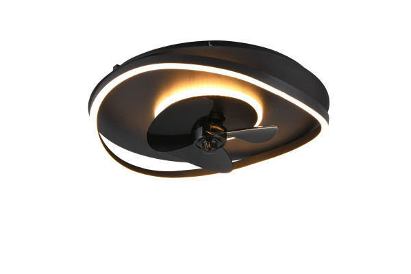 Ventilator SORTLAND in schwarz aus Metall