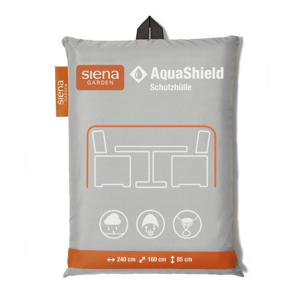 Schutzhülle SIENA GARDEN AquaShield in grau aus Polyester
