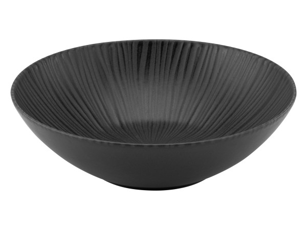 Schüssel VESUVIO in schwarz aus Steinzeug