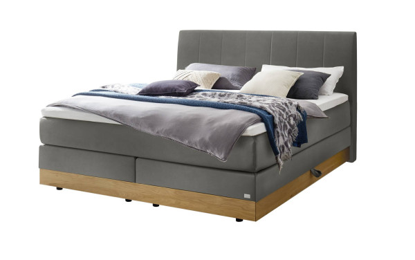 Boxspringbett HASENA PEDROSA in 835-Monet steel