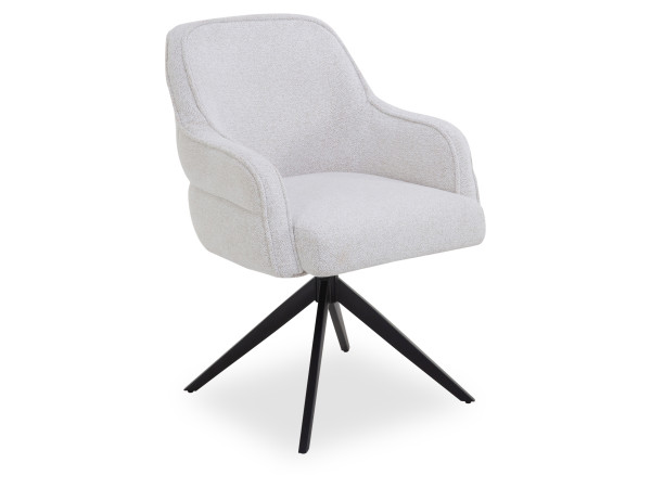 Armlehnstuhl PIAN in creme