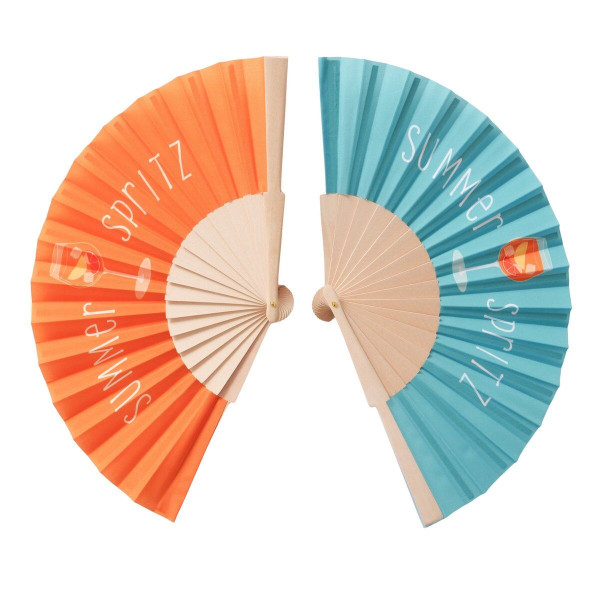 Fächer SUMMER SPRITZ in mehrfarbig aus Materialmix