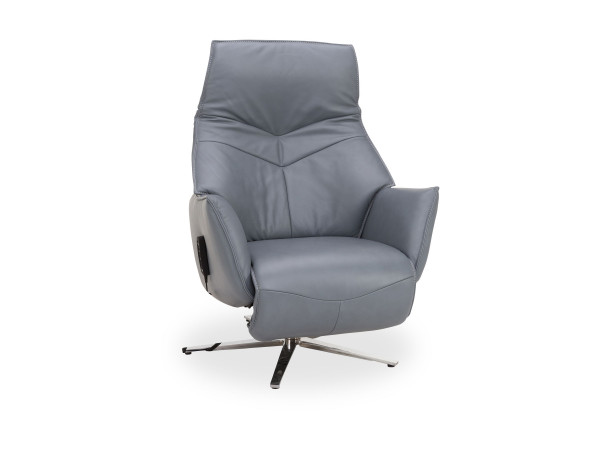 Relaxsessel himolla Salzgipfel in aqua aus Leder
