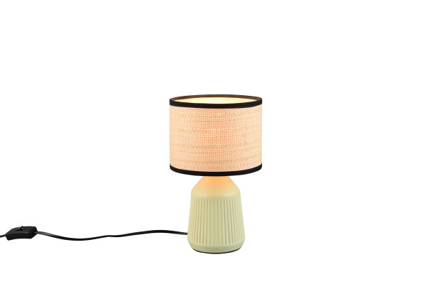 Tischleuchte FORMENTERA grün in grün aus Keramik