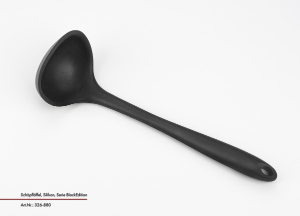Schöpflöffel JUSTINUS BLACK EDITION in schwarz aus Silikon