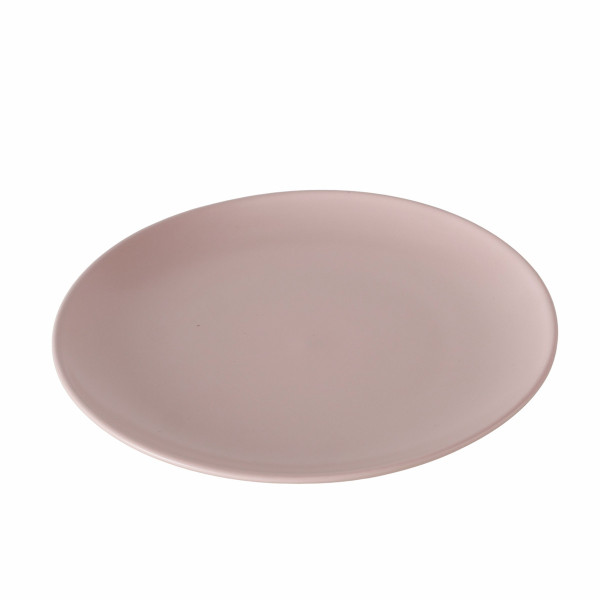 Teller PASTELL rosa in rosa aus Steinzeug