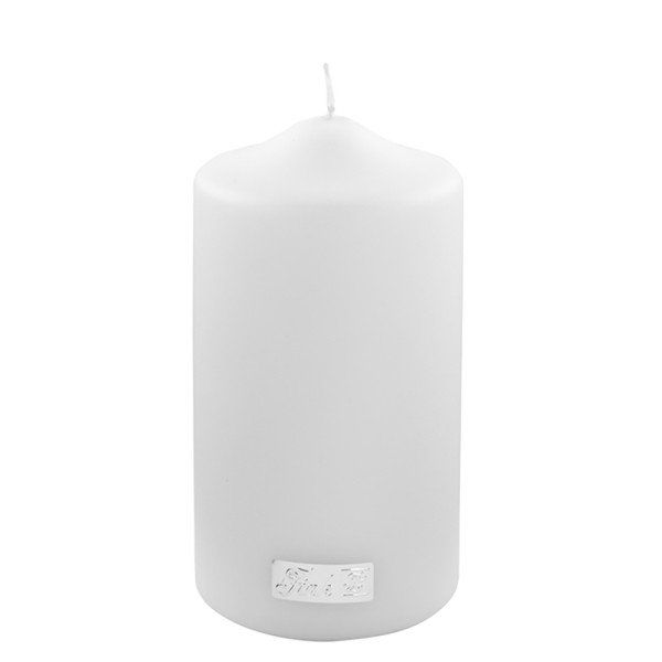 Kerze CANDLE in weiß aus Wachs