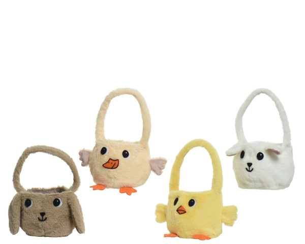 Korb FUNNY ANIMALS in mehrfarbig aus Polyester