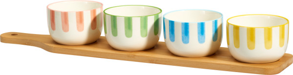Servier-Set RAINBOW in mehrfarbig aus Steinzeug