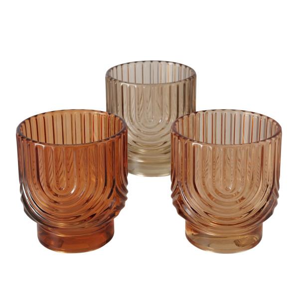 Windlicht ARCY in mehrfarbig aus Glas
