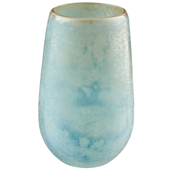 Vase PLANET in blau aus Glas