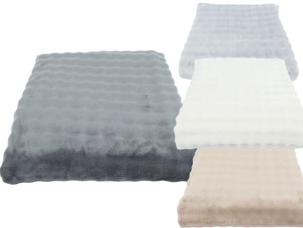 Decke FLANELL HONEYCOMB in mehrfarbig aus Polyester