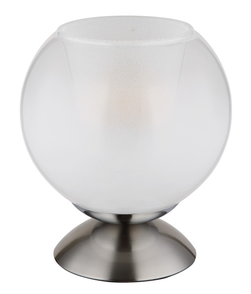 Tischleuchte BARRY in Nickel aus Metall