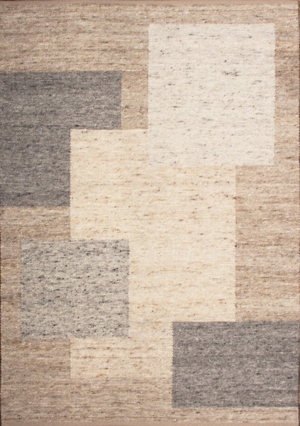 Teppich MORATA D 718/30 in beige aus Schurwolle