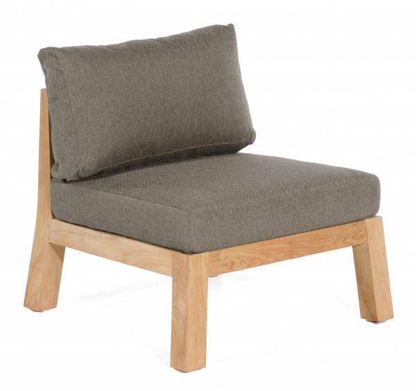 Loungesessel CLIFTON in braun aus Teak