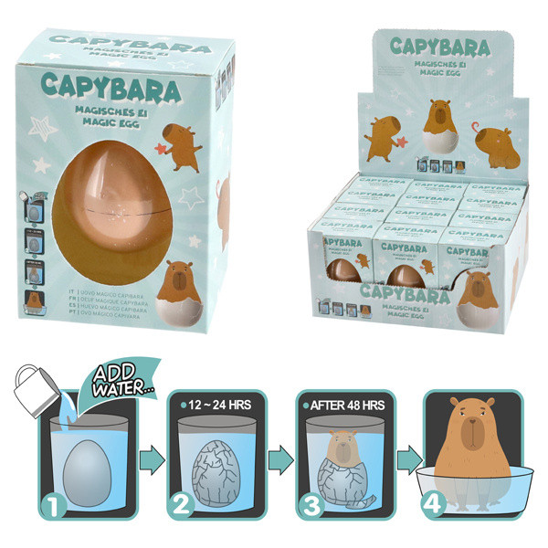 Magisches Ei CAPYBARA in mehrfarbig aus Materialmix