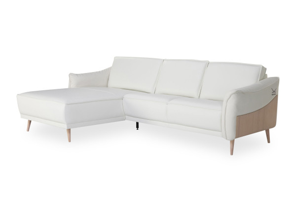 Polsterecke SANSIBAR SALTUM in snowwhite aus Leder