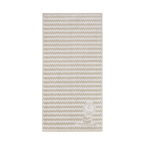 Handtuch CHARLIE BROWN in beige aus Baumwolle