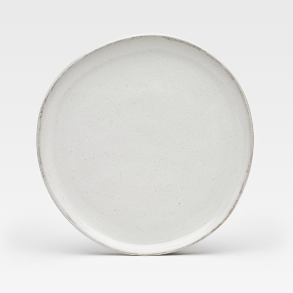 Speiseteller URBAN in creme aus Steinzeug