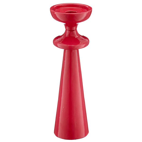 Kerzenhalter SWING in rosa aus Aluminium