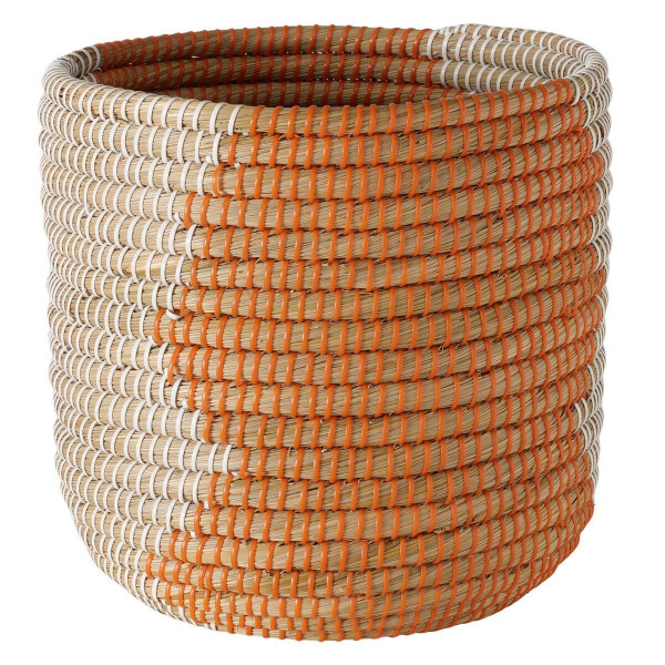 Korb DUNJA in mehrfarbig aus Materialmix