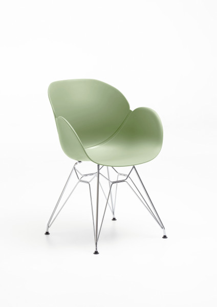 Polsterstuhl SUSHI in  pastel green